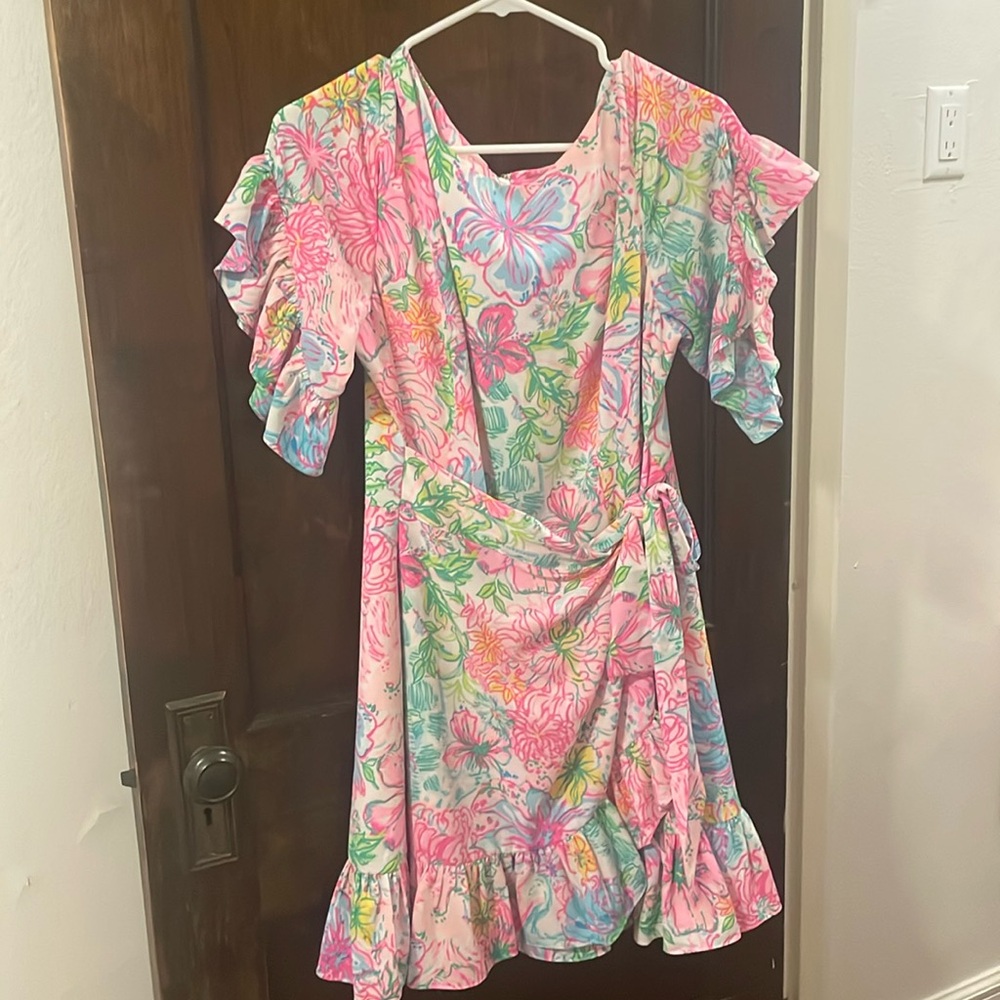 Lilly Pulitzer Darlah Wrap Dress Size 14